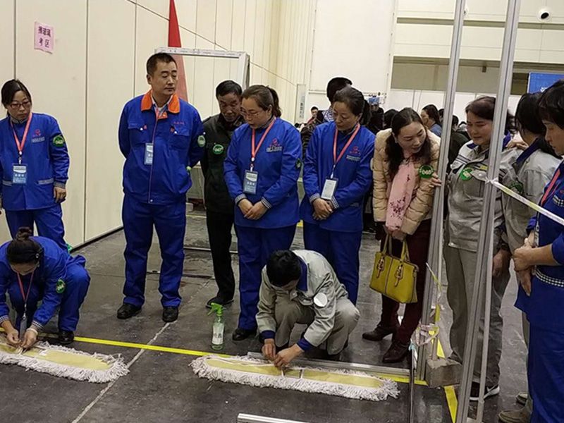 保洁员技能大赛现场